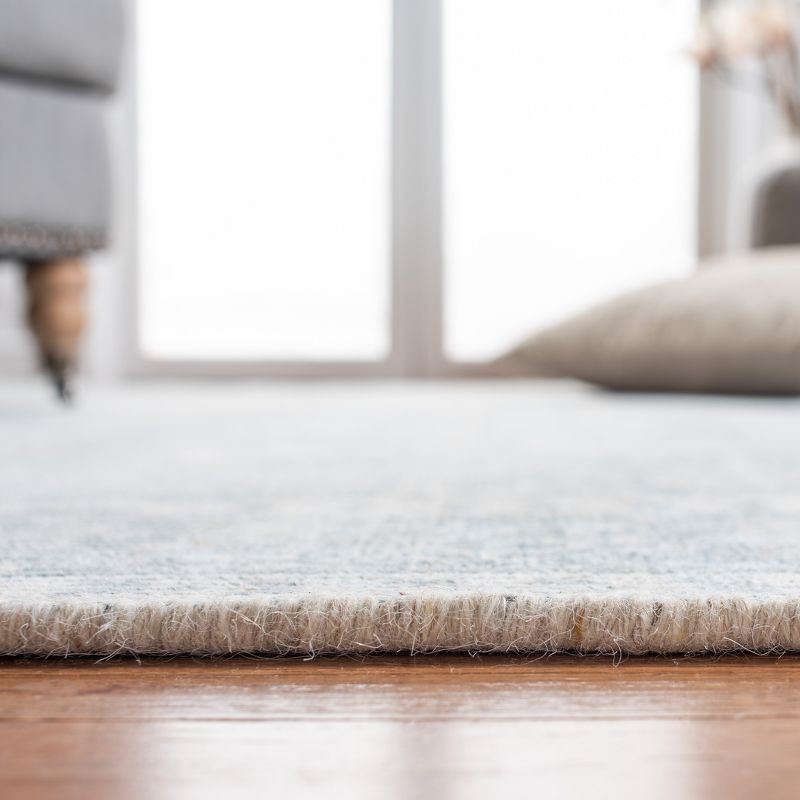 Restoration Vintage RVT708 Hand Loomed Indoor Area Rug - 6'x6' - Grey/Light Blue - Safavieh