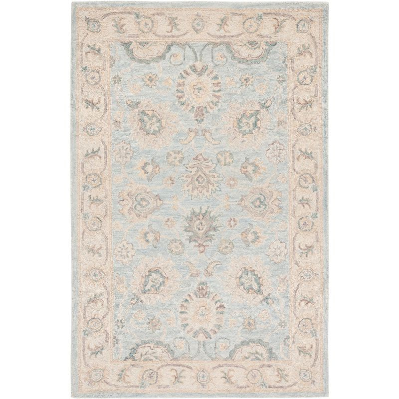 Blossom BLM702 Hand Tufted Area Rug - Grey/Multi - 5'x8' - Safavieh.