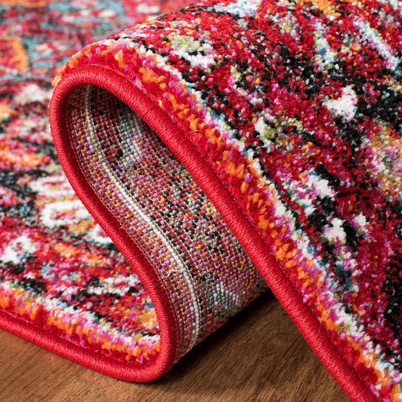 Vintage Hamadan VTH222 Power Loomed Indoor Area Rug - Red/Multi - 6'7"x6'7" - Safavieh.