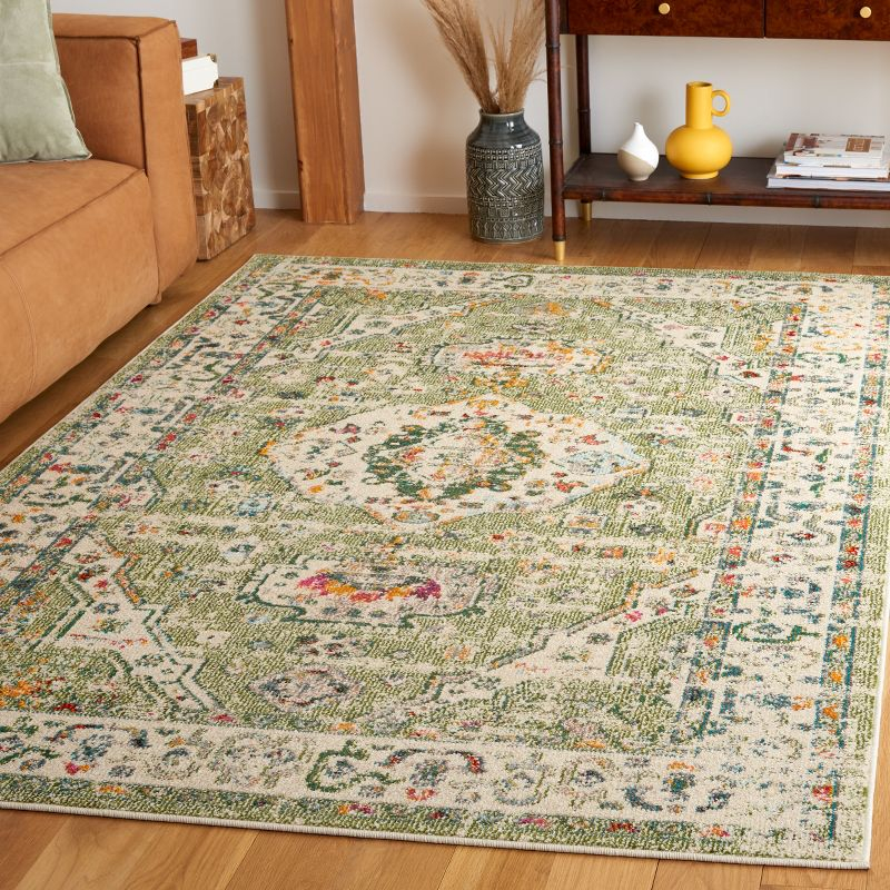 Madison MAD468 Power Loomed Indoor Area Rug - Sage/Ivory - 5'3"x7'6" - Safavieh