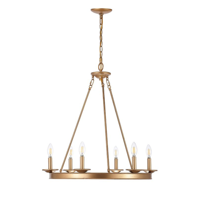 Joris 6 Light 26.25" Chandelier - CHA4015 - Gold - Safavieh