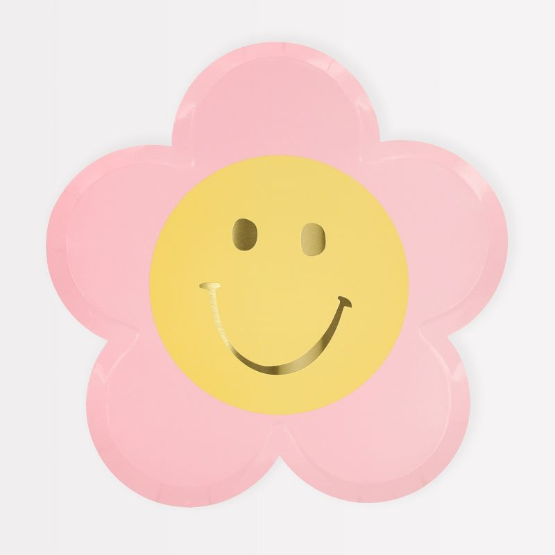 Meri Meri Happy Icons Flower Plates (Pack of 8)