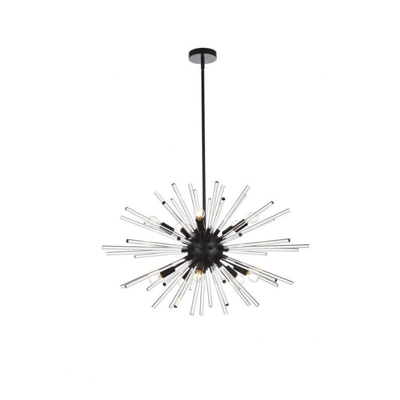 Elegant Lighting Sienna 10 - Light Pendant in  Black