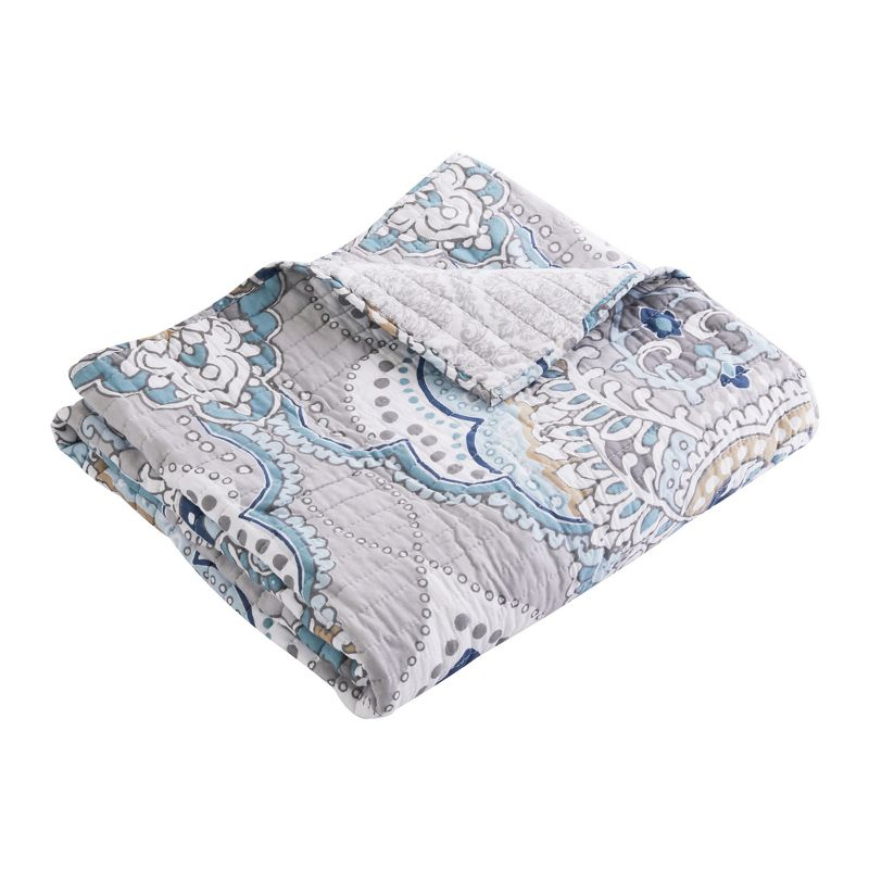 Olyria Medallion Quilted Throw - Levtex Home