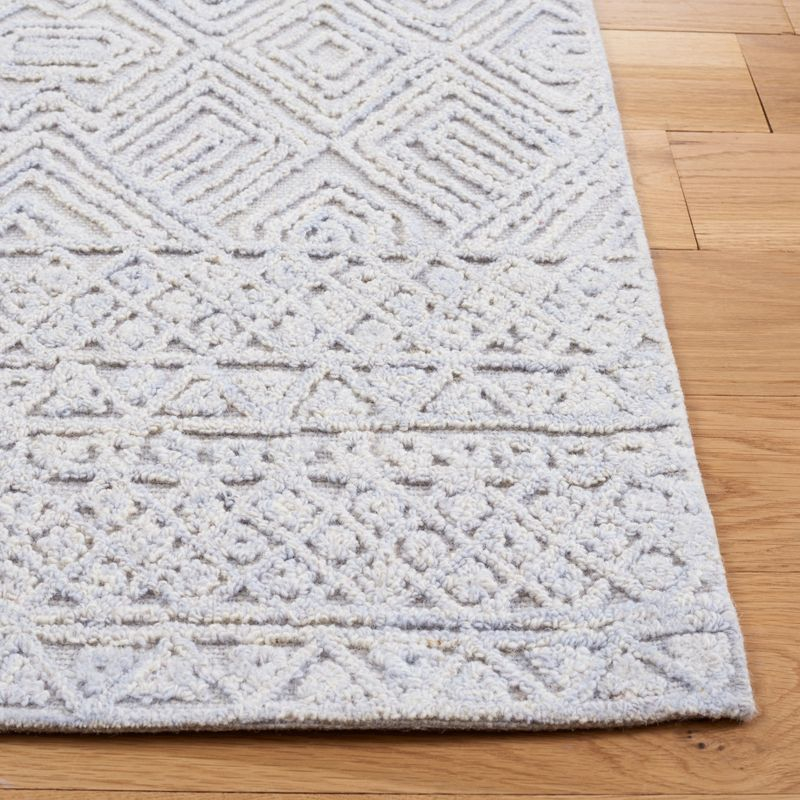 Textural TXT201 Hand Tufted Indoor Area Rug - Grey/Ivory - 5'x8' - Safavieh