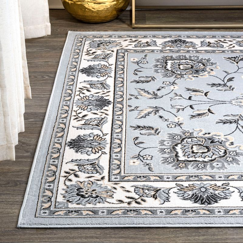 8'x 10' Cherie French Cottage Area Rug, Light Gray/Cream - JONATHAN Y