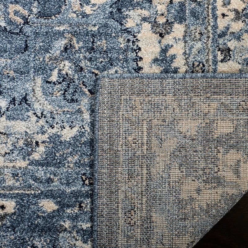 Charleston CHL411 Loomed Indoor Area Rug - Navy/Creme - 6'7"x6'7" - Safavieh