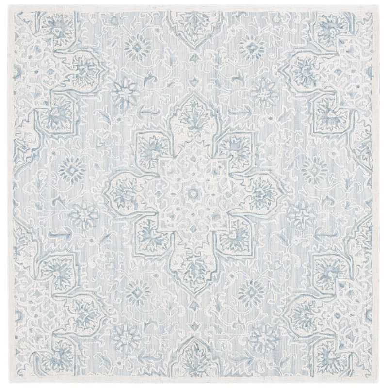 Abstract ABT958 Hand Tufted Area Rug - Grey/Beige - 6' X 6' Square - Safavieh.
