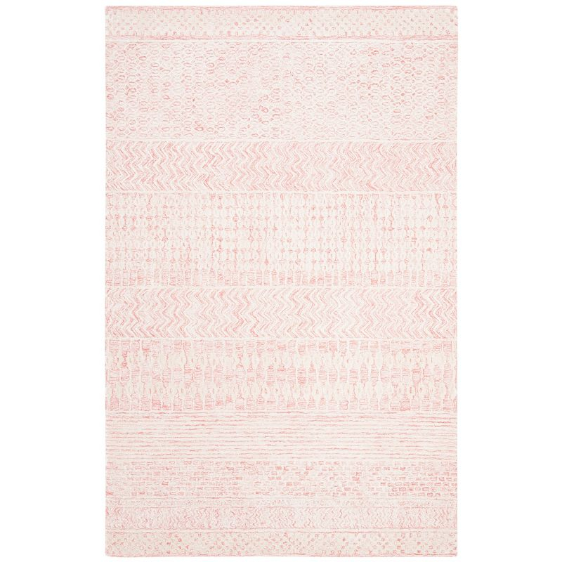 Glamour GLM538 Hand Tufted Indoor Area Rug - Light Pink/Ivory - 4'x6' - Safavieh