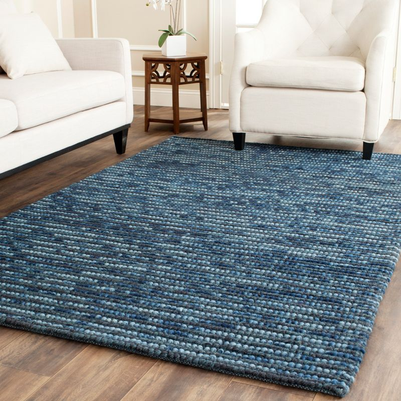 Bohemian BOH525 Hand Woven Area Rug - Dark Blue/Multi - 8'x10' - Safavieh.