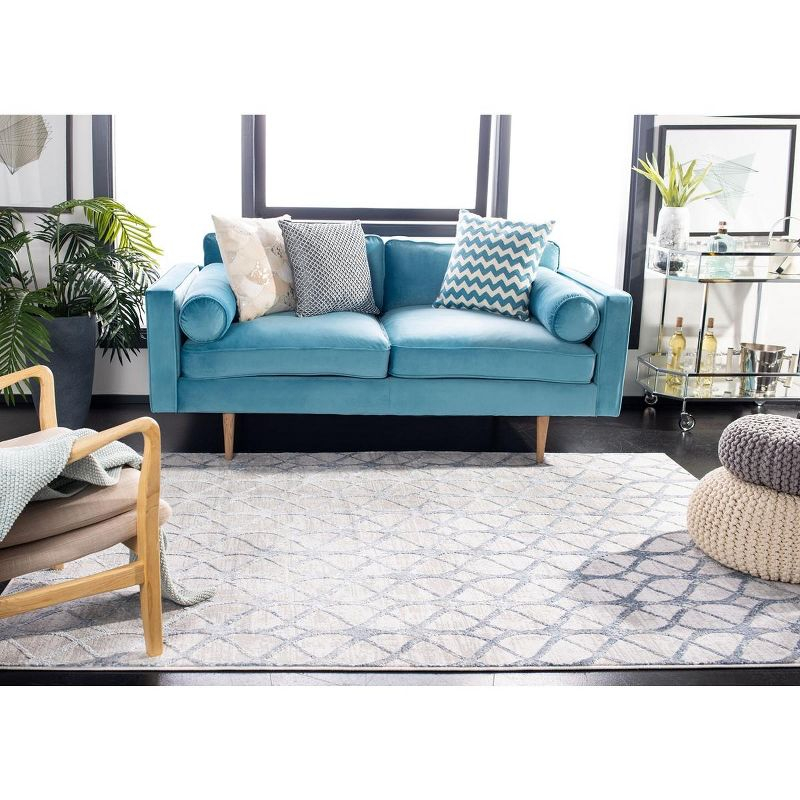 Amelia ALA792 Power Loomed Area Rug - Grey/Blue - 4'x6' - Safavieh.