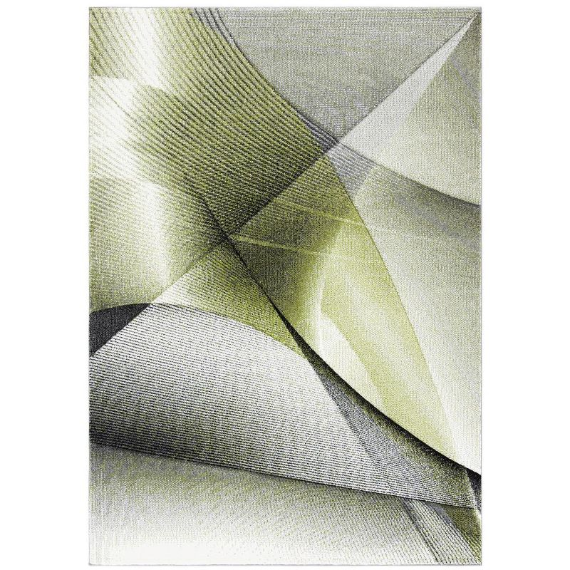 Hollywood HLW715 Machine Made Accent Rug - 2'3"x4' - Grey/Green - Safavieh