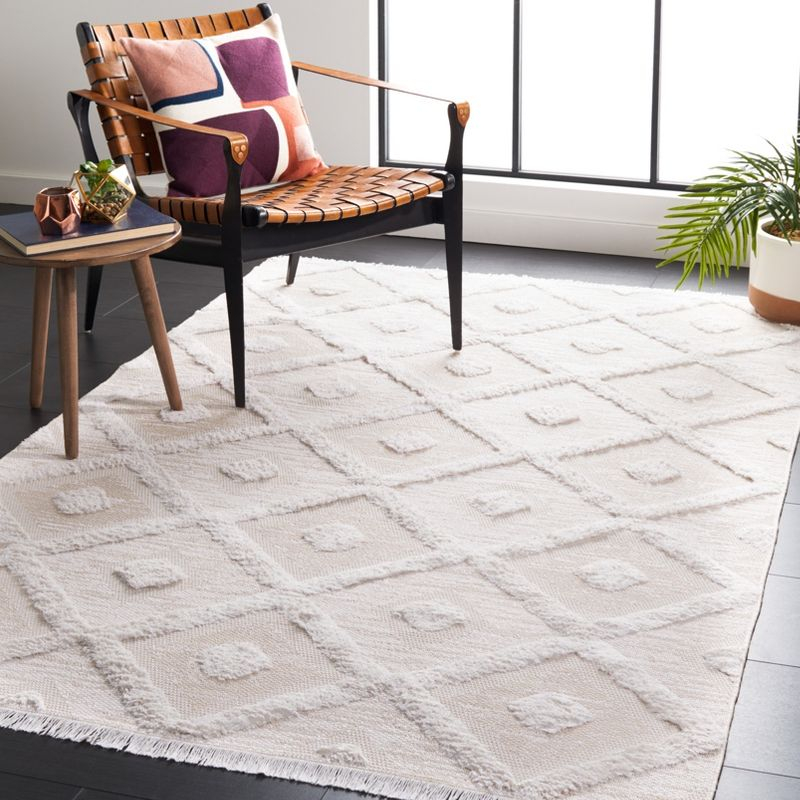 Augustine AGT730 Machine Made Indoor Area Rug - Beige/Ivory - 5'x7'-7" - Safavieh