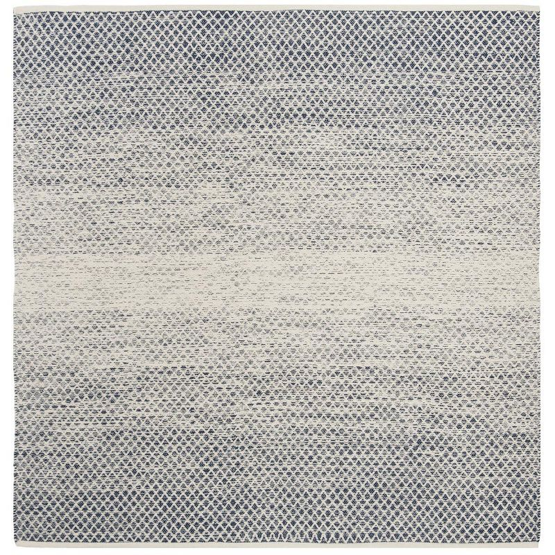 Montauk MTK601 Hand Woven Indoor Area Rug - Navy/Ivory - 6'x6' - Safavieh