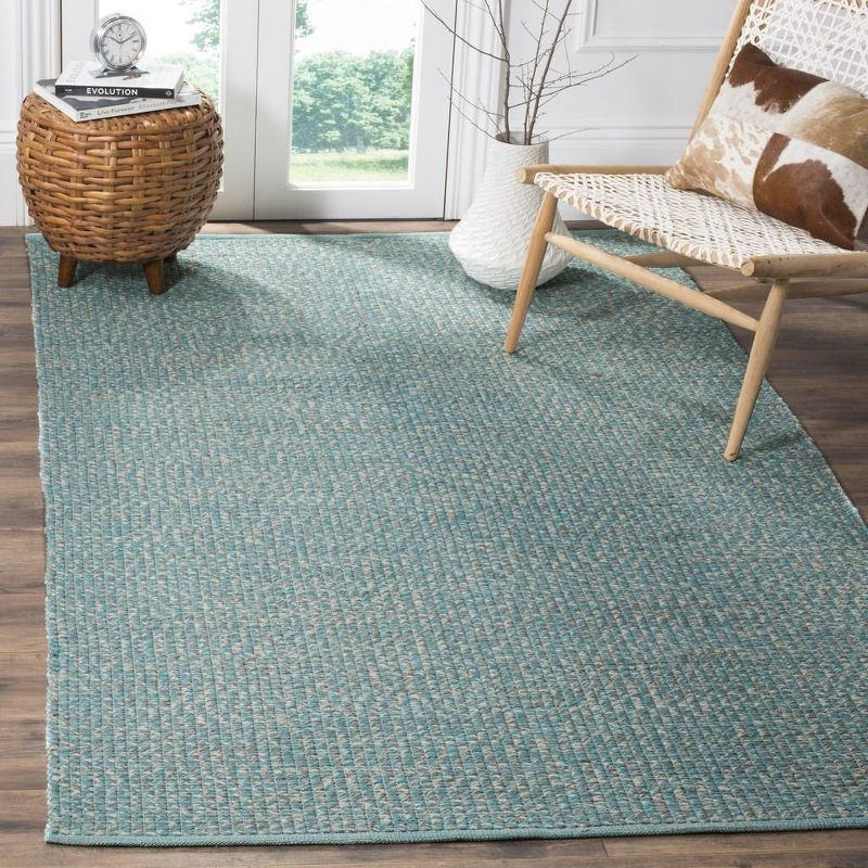 Montauk MTK602 Hand Woven Indoor Area Rug - Turquoise/Multi - 5'x8' - Safavieh.