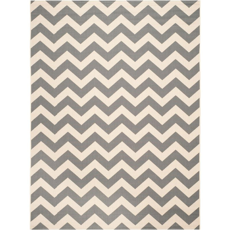 Courtyard CY6244 Power Loomed Indoor and Outdoor Area Rug - Grey/Beige - 8'x11' - Safavieh