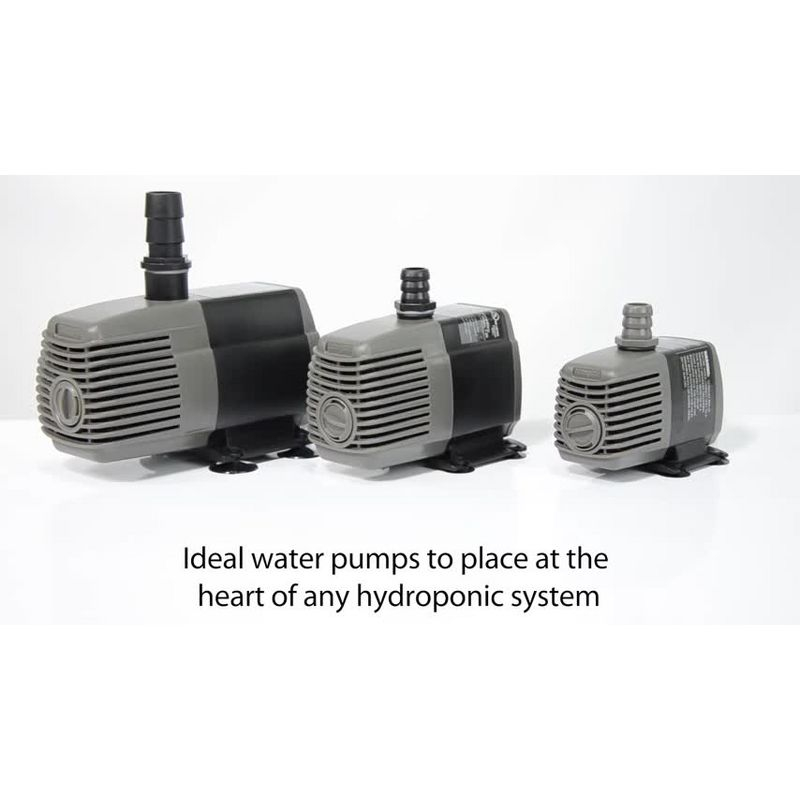 Hydrofarm Active Aqua AAPW400 24-Watt 400 GPH Submersible Indoor/Outdoor Hydroponic Aquarium Pond Water Pump with 6ft Power Cord for 40 Gal Reservoirs