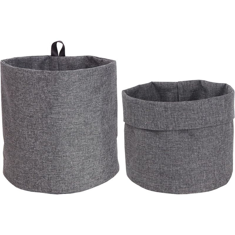 Bigso Soft Hang Around Small Hanging Storage Basket for Wall & Closet - 6.7" x 6.7"