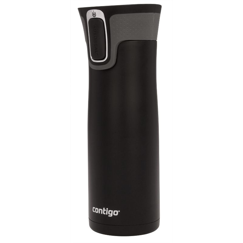 Contigo West Loop 20oz Stainless Steel Travel Mug Black: Autoseal, Vacuum-Insulated, Spillproof Coffee Cup