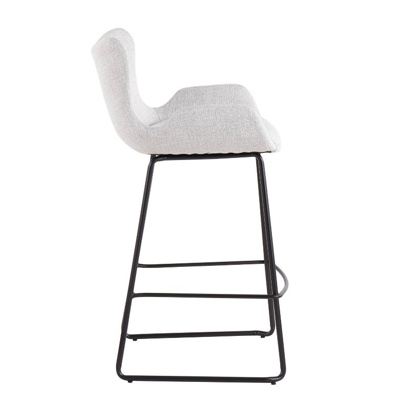 Set of 2 Tara Contemporary Counter Height Barstools - LumiSource
