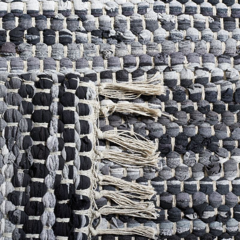 Montauk MTK251 Hand Woven, Flat Weave Indoor Area Rug - Grey/Black - 5'x8' - Safavieh