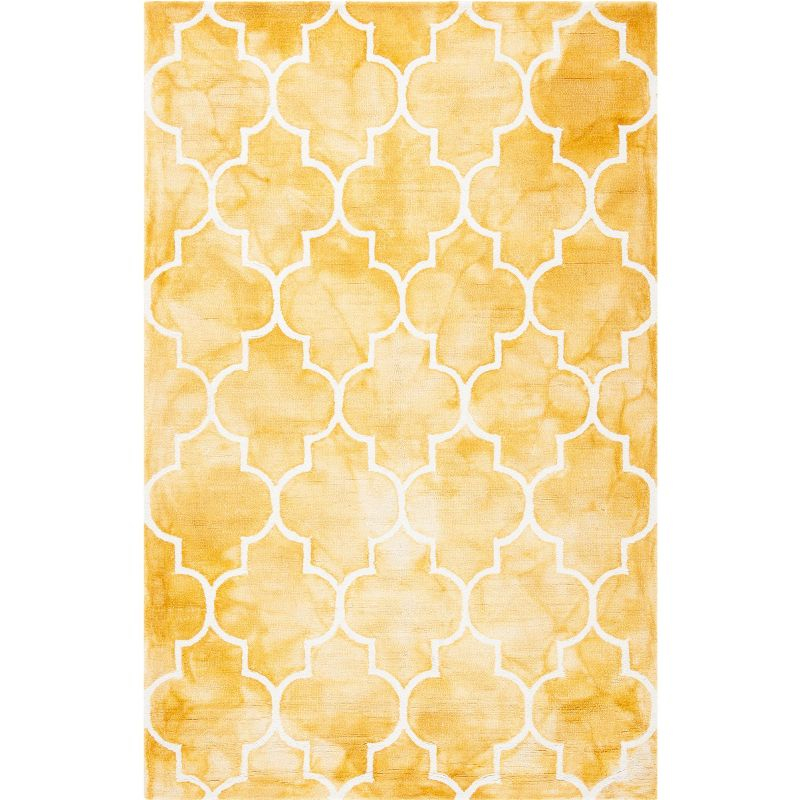 Dip Dye DDY535 Hand Tufted Area Rug - Gold/Ivory - 5'x8' - Safavieh.