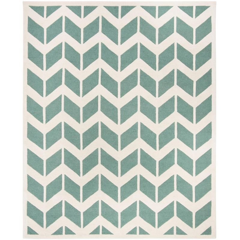 Cambridge CAM718 Tufted Indoor Area Rug - Teal/Ivory - 8'x10' - Safavieh
