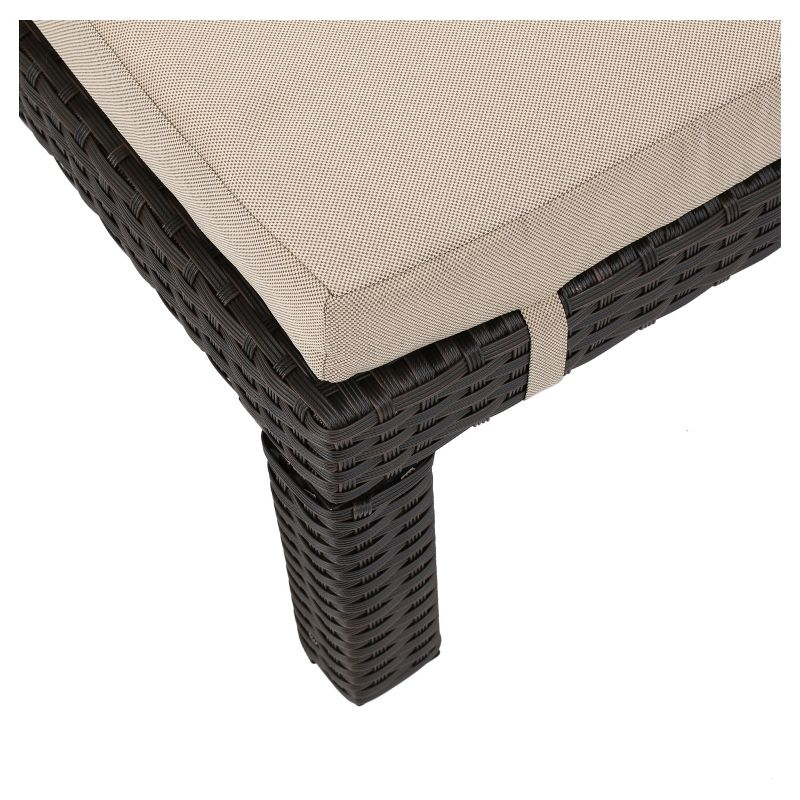 Puerta Set of 2 Wicker Chaise Lounge - Dark Brown - Christopher Knight Home