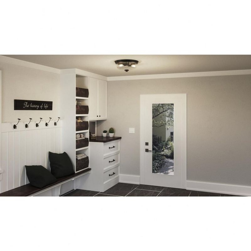 Quoizel Lighting Radius 2 - Light Flush Mount in  Earth Black