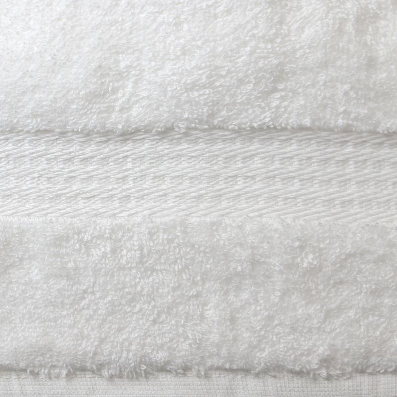 True Classics 8-Piece Washcloth Set, White