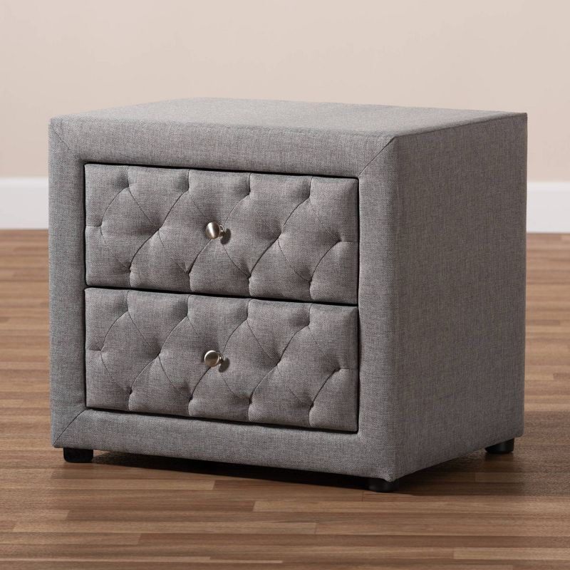 Lepine 2 - Drawer Wood Nightstand - Baxton Studio