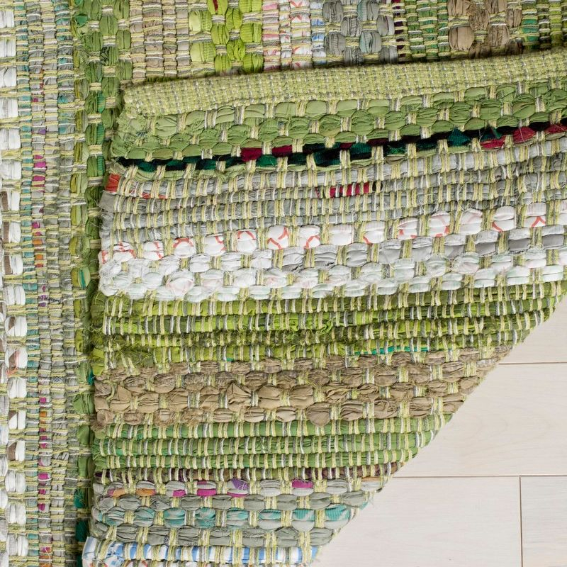 Montauk MTK975 Hand Woven Indoor Area Rug - Green/Multi - 6'x6' - Safavieh.