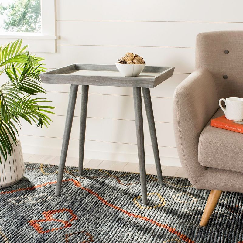 Nonie Tray Accent Table - SlateGrey - Safavieh.