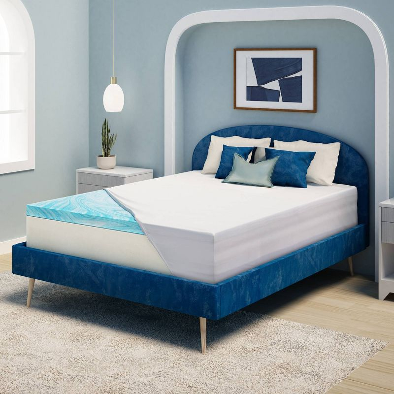 Serta Twin DuoCool 3" Gel Memory Foam Mattress Topper