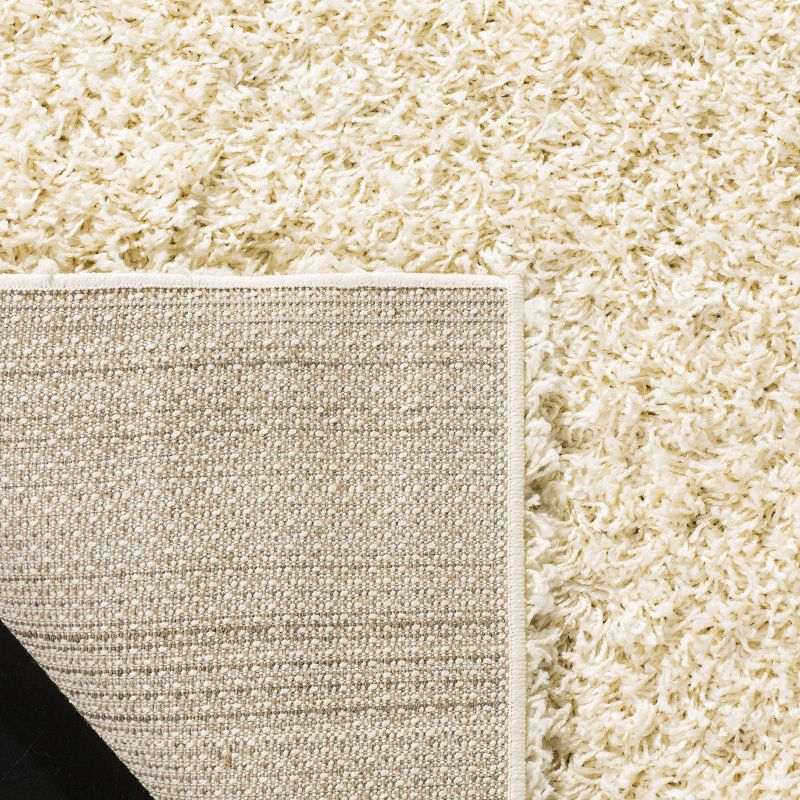 Athens Shag SGA119 Power Loomed Indoor Area Rug - Ivory - 5'1"x7'6" - Safavieh.