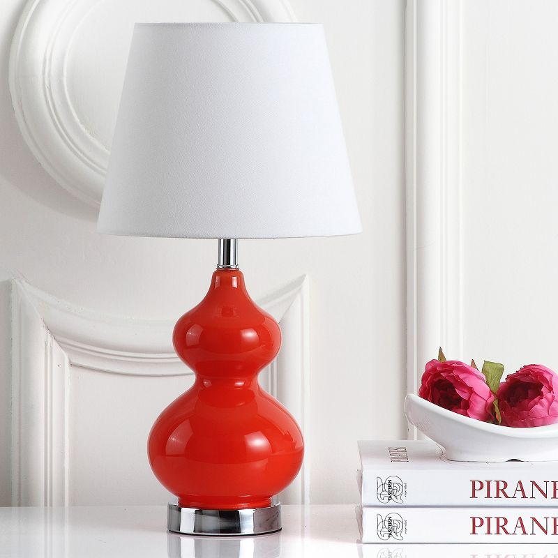 Eva Double Mini Table Lamp - KID4086 - Orange - Safavieh Kids