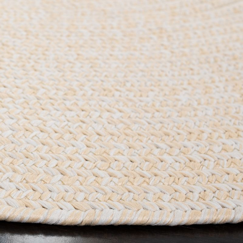 Braided BRD315 Hand Woven Area Rug - Ivory/Beige - 6' Round - Safavieh.