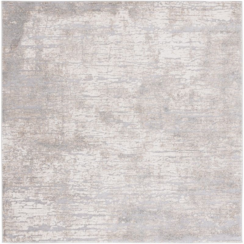 Spirit 100 SPR126 Power Loomed Indoor Area Rug - Taupe/Ivory - 6'7"x6'7" - Safavieh