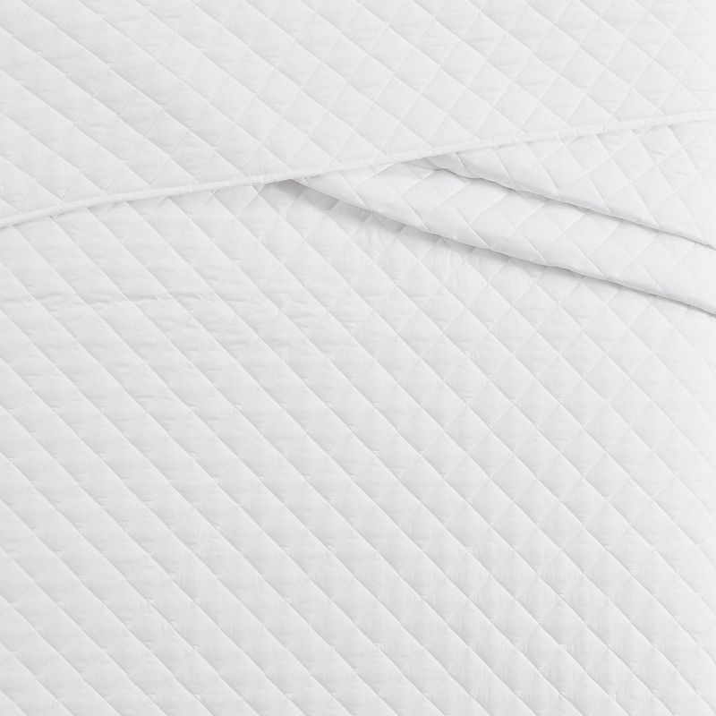 Cannon 3pc King Percale Quilt Set White