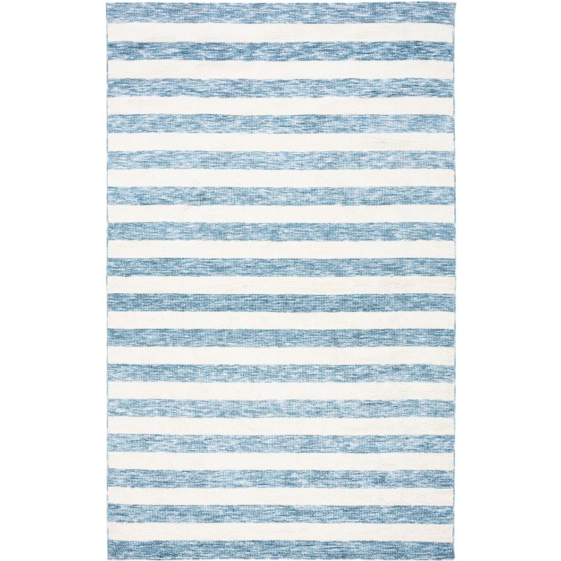 Easy Care ECR115 Power Loomed Machine Washable Indoor Accent Rug - Light Blue/Ivory - 3'x5' - Safavieh
