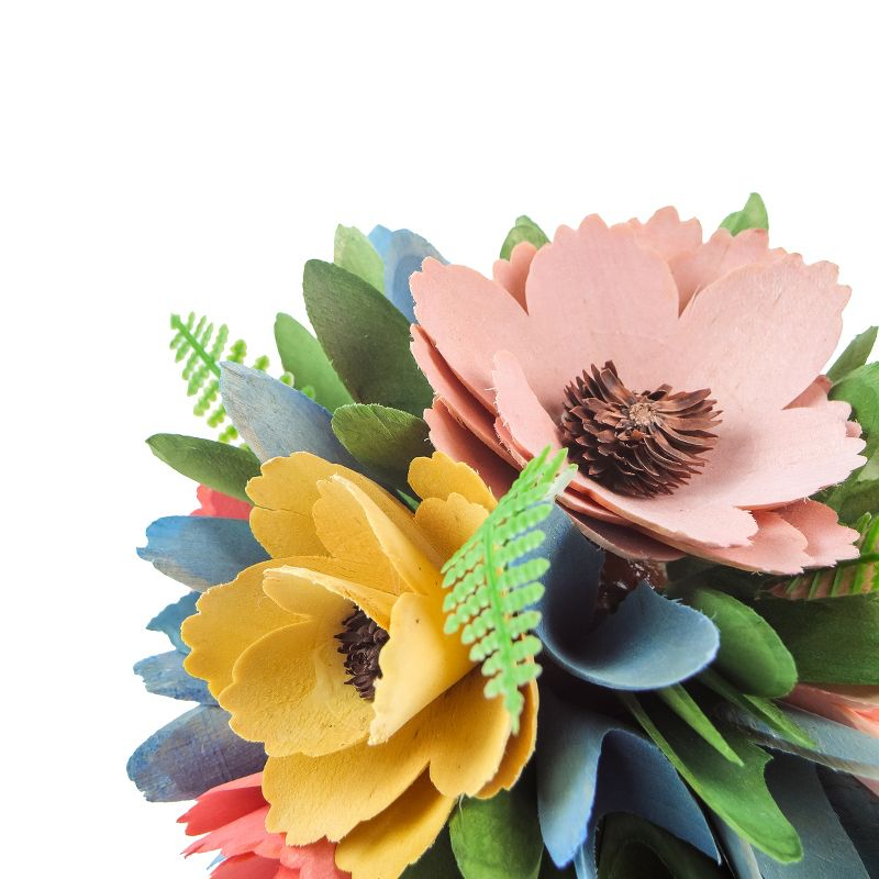 12" Artificial Spring Multicolor Floral Topiary - National Tree Company