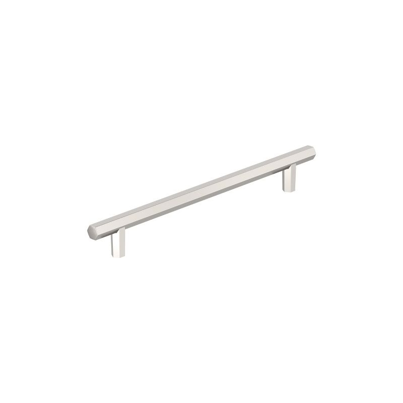 Amerock Caliber 7-9/16 inch (192mm) Center-to-Center Polished Nickel Cabinet Pull
