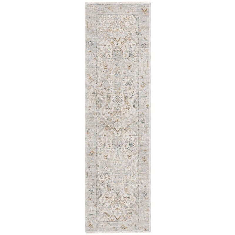 Hamilton HLT100 Power Loomed Runner Rug - Grey/Blue - 2'2"x8' - Safavieh.