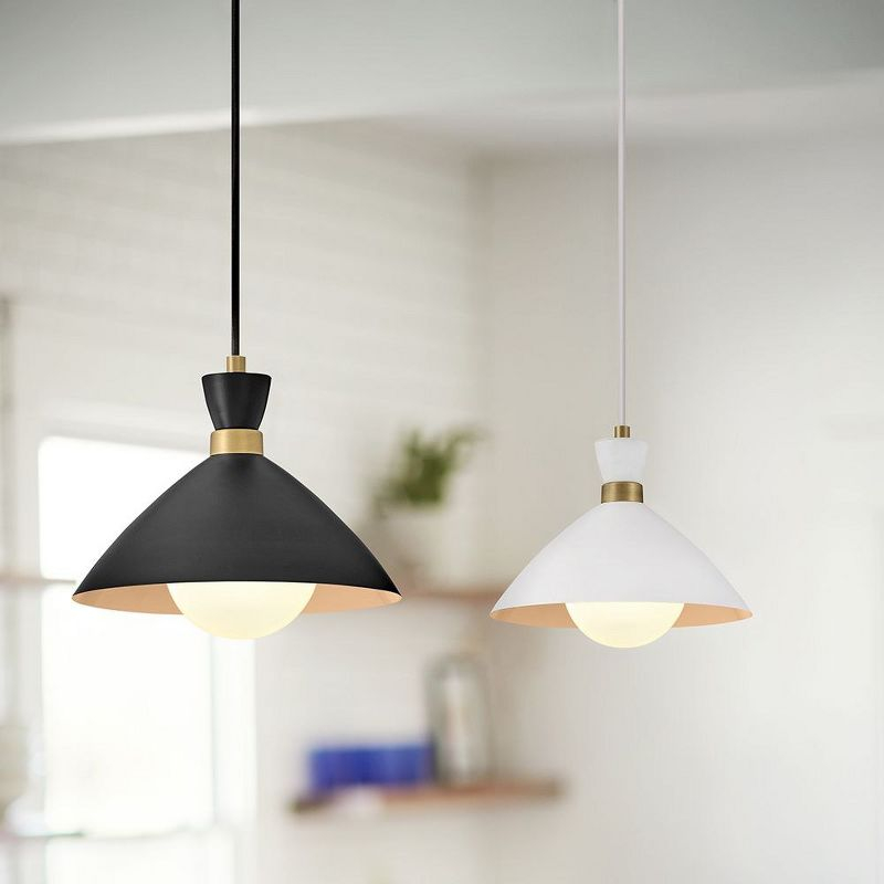 Lark Simon 1 - Light Pendant in  Black/Heritage Brass