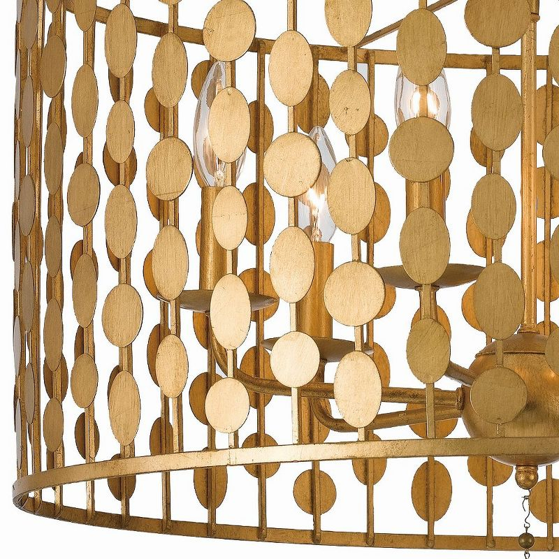Crystorama Lighting Layla 6 - Light Chandelier in  Antique Gold