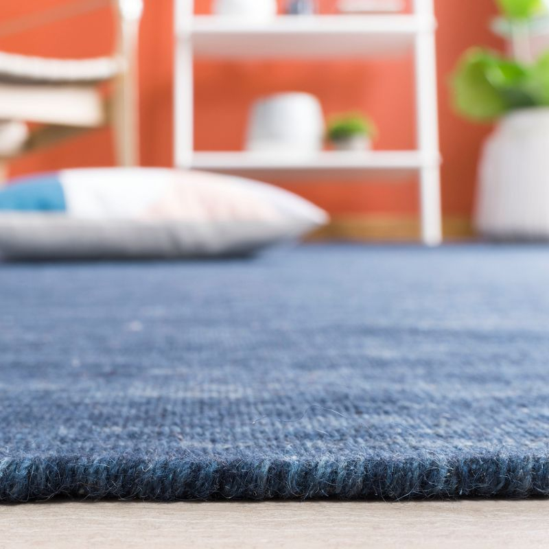 Kilim KLM850 Hand Loomed Area Rug - Navy/Blue - 6'x6' - Safavieh.