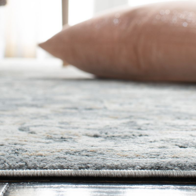 Isabella ISA940 Power Loomed Area Rug - Grey/Cream - 4'x6' - Safavieh.