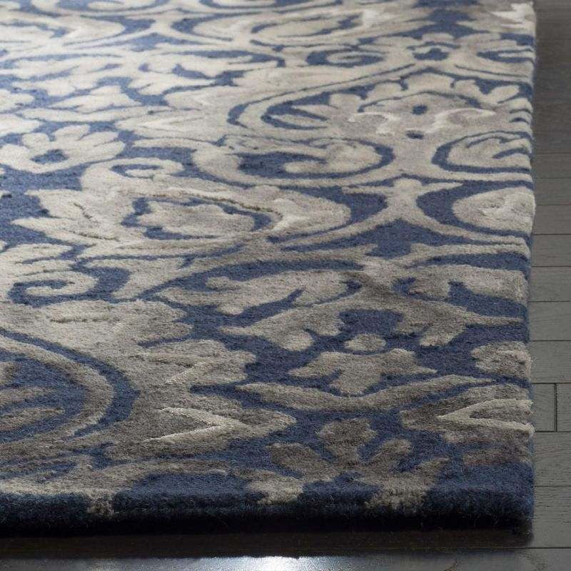 Dip Dye DDY511 Hand Tufted Accent Rug - Navy/Grey - 2'x3' - Safavieh.