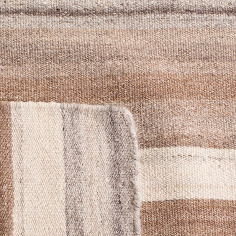 Dhurries DHU631 Hand Woven Area Rug - Natural/Camel - 7'x7' - Safavieh.