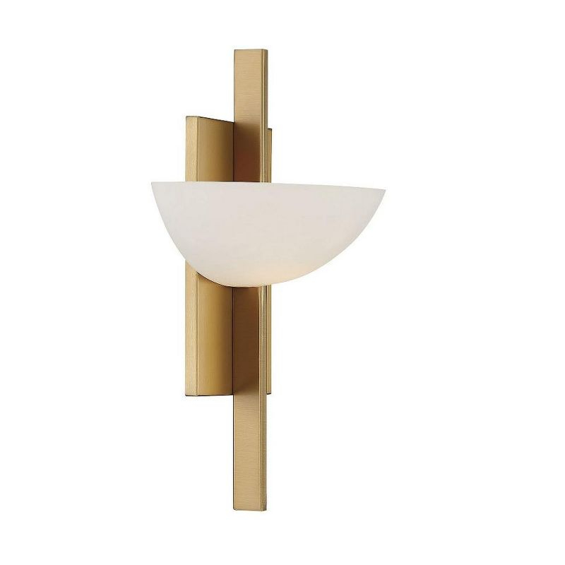 Savoy House Fallon 1 - Light Wall Light in  Warm Brass